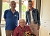 Hans Georg Franke und Alexandra Rieger gratulieren Martin Schirmacher