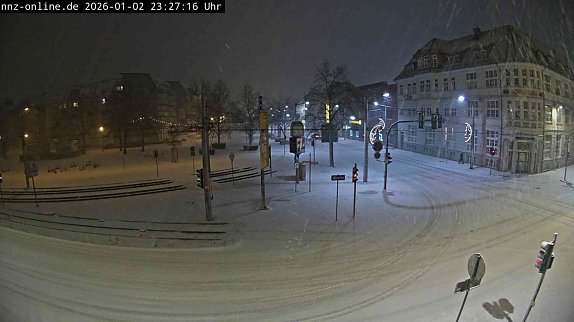 Nordhausen, Webcam Magnet-Kreuzung am 2. Januar 2026 (Foto: vgf)